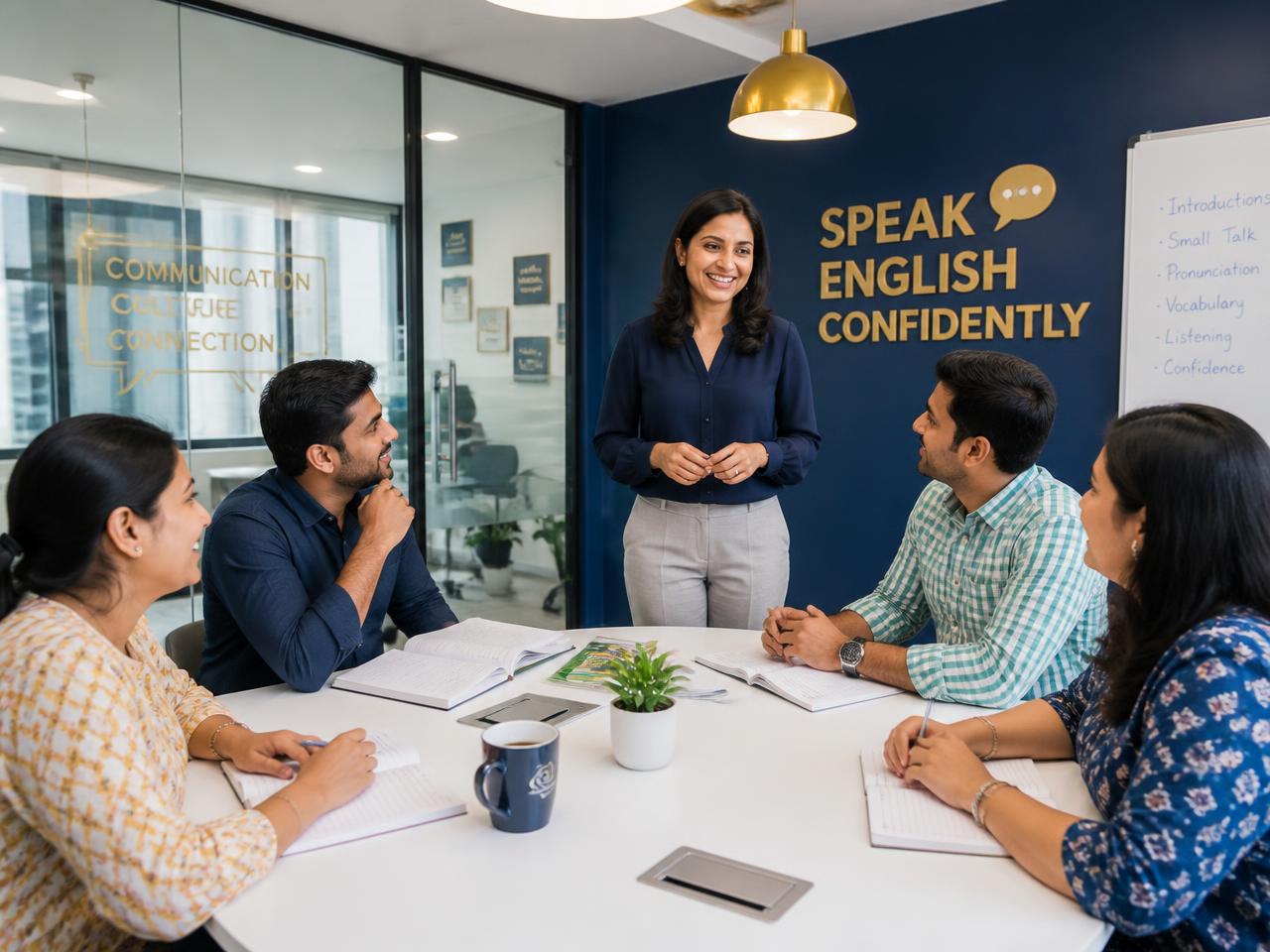 English communication class in progress at Acumen Career Trainers