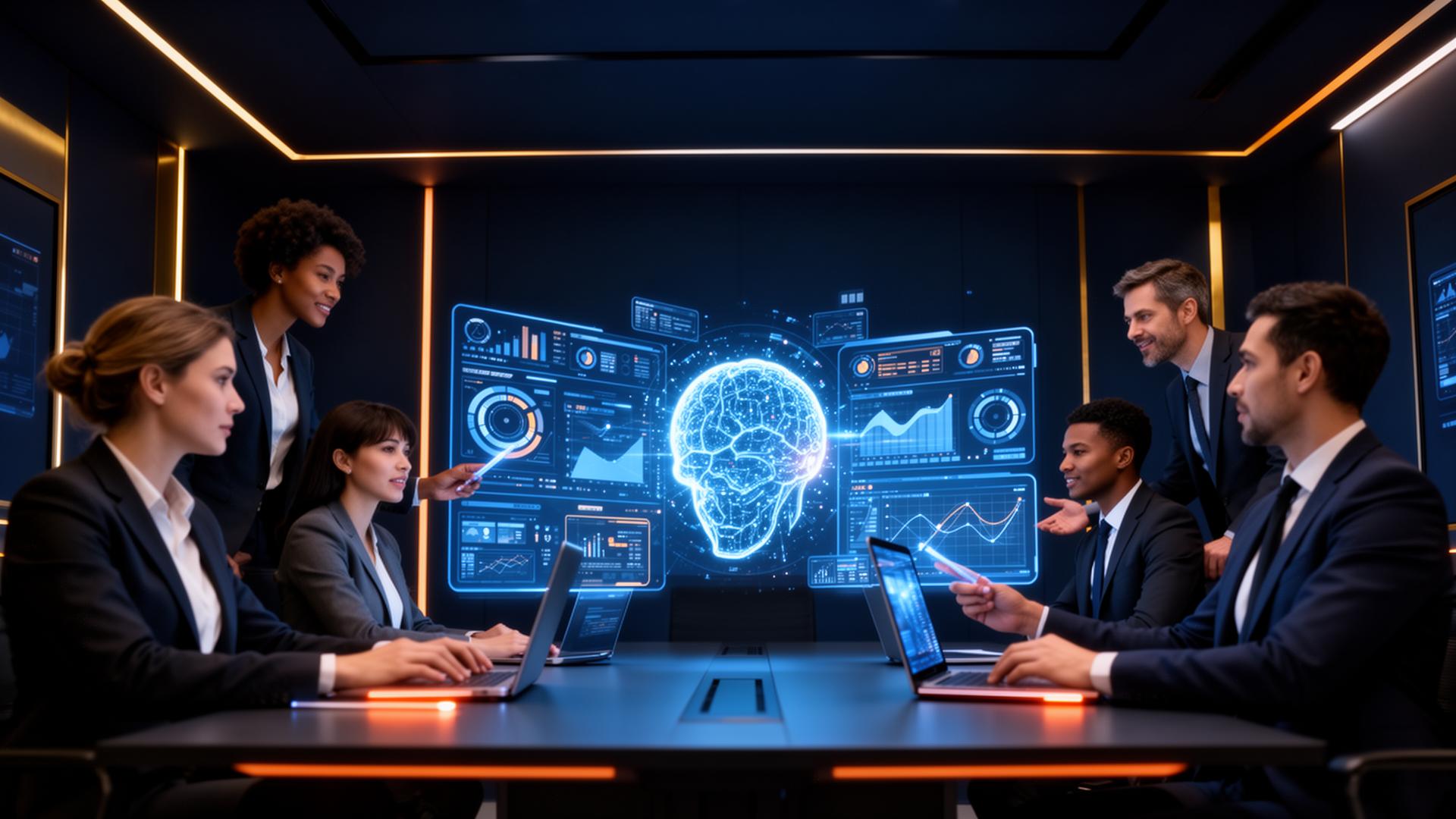 ACT digital services team working with AI dashboards and growth analytics